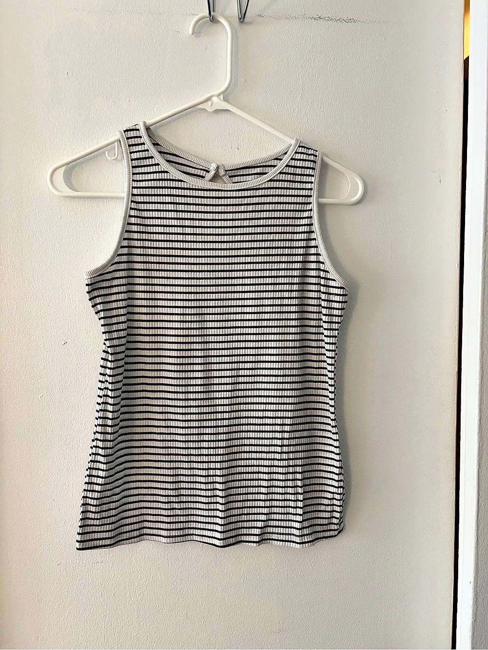 Striped Tank Top in Black & White